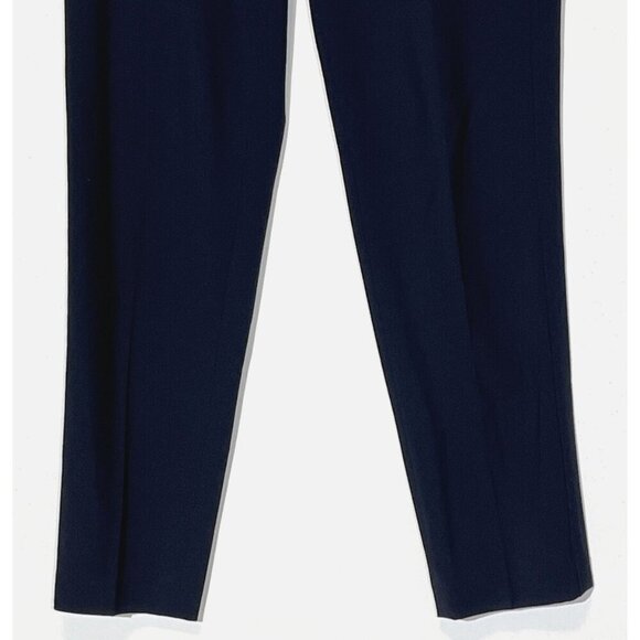 Vince Coastal Navy Blue Stretch Wool Dress Ankle Crop Pants Trousers - Picture 8 of 12